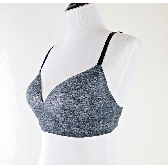 Soma 38B Enbliss Luxe Wireless Bra Lace J Hook Convertible Back Gray - Picture 1 of 9